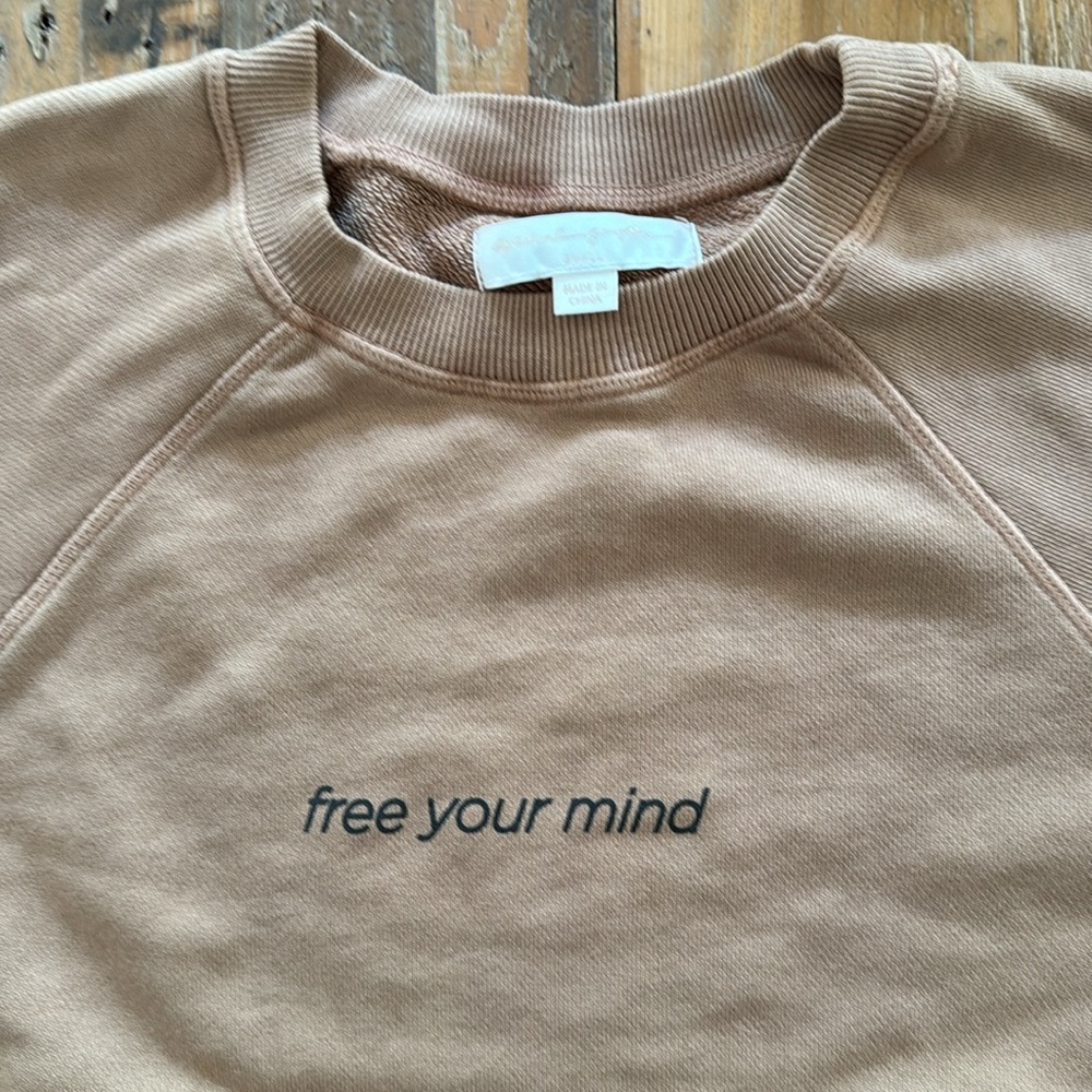 Free your mind cotton sweatshirt